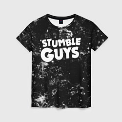 Женская футболка Stumble Guys black ice