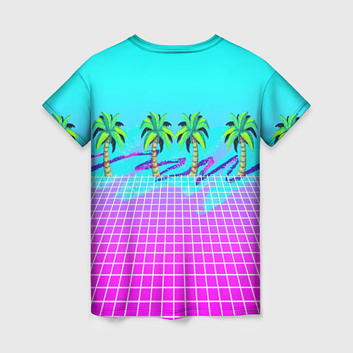 Женская футболка Vice city tropic collection / 3D-принт – фото 2