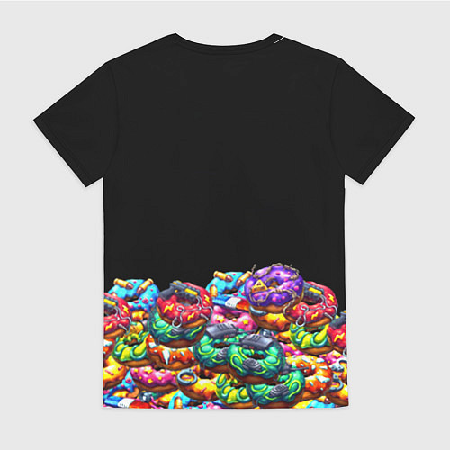 Женская футболка Xbox пончики / 3D-принт – фото 2