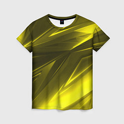 Футболка женская Gold stripes abstraction, цвет: 3D-принт