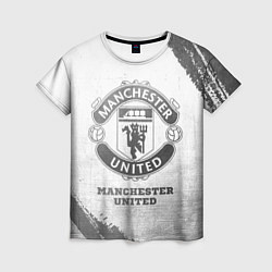 Футболка женская Manchester United - white gradient, цвет: 3D-принт