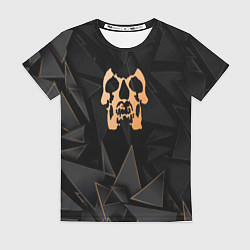 Женская футболка Deftones golden poly