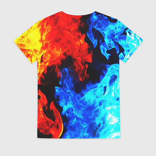 Женская футболка Халф лайф огненный стиль / 3D-принт – фото 2