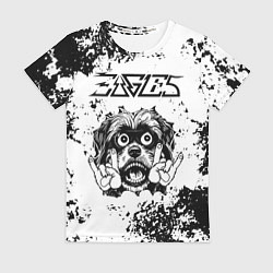 Женская футболка Eagles - рок пес