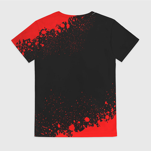 Женская футболка AC Milan - red gradient / 3D-принт – фото 2