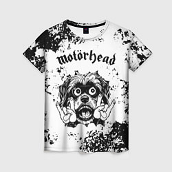 Футболка женская Motorhead - рок пес, цвет: 3D-принт