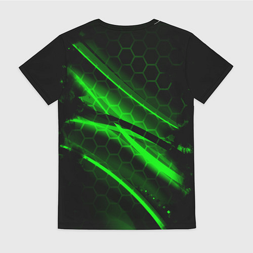 Женская футболка Starcraft 2 кислотные соты линии / 3D-принт – фото 2