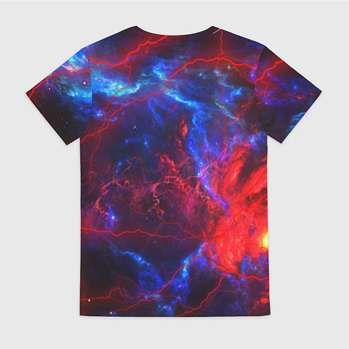 Женская футболка Ведьмак космический шторм / 3D-принт – фото 2