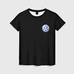 Женская футболка Volkswagen logo auto