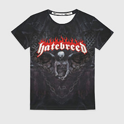 Футболка женская Hatebreed hardcore, цвет: 3D-принт