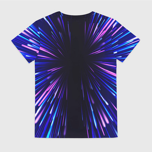 Женская футболка David Bowie neon energy / 3D-принт – фото 2