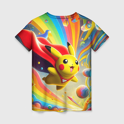 Женская футболка Super Pikachu - ai art fantasy / 3D-принт – фото 2
