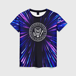 Футболка женская Ramones neon energy, цвет: 3D-принт