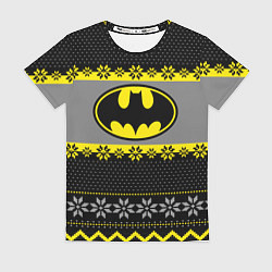Женская футболка Бэтмен новогодний