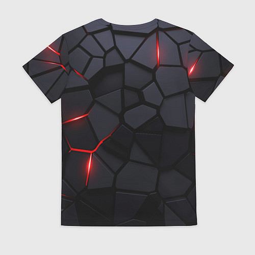 Женская футболка Jawa - плиты с эффектом свечения / 3D-принт – фото 2