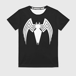 Женская футболка Venom - spider logo