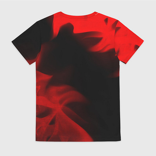 Женская футболка Fallout - red gradient вертикально / 3D-принт – фото 2