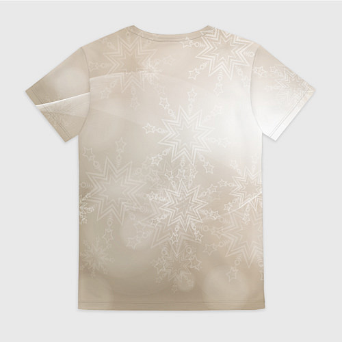 Женская футболка Новогодний гномик / 3D-принт – фото 2