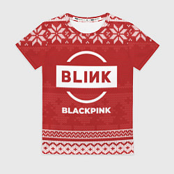 Футболка женская Новогодний Blackpink, цвет: 3D-принт