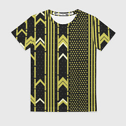 Футболка женская Закулисье классика на чёрном фоне, цвет: 3D-принт