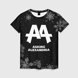 Футболка женская Снежный Asking Alexandria, цвет: 3D-принт