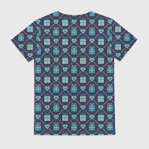 Женская футболка Праздничные подарки / 3D-принт – фото 2