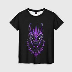 Футболка женская Black Panther head, цвет: 3D-принт