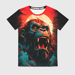 Женская футболка King Kong roar