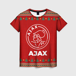 Футболка женская Ajax new year, цвет: 3D-принт