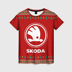 Футболка женская Skoda new year, цвет: 3D-принт