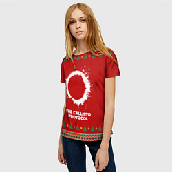 Футболка женская The Callisto Protocol new year, цвет: 3D-принт — фото 2