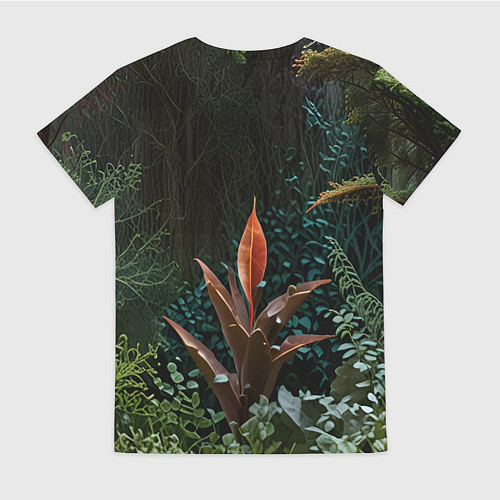 Женская футболка Объемные растения / 3D-принт – фото 2