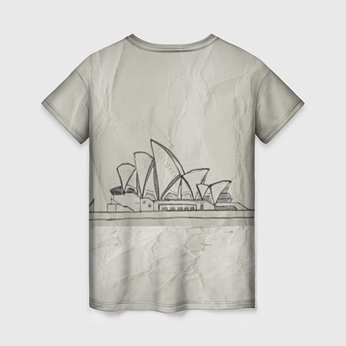 Женская футболка Сидней / 3D-принт – фото 2