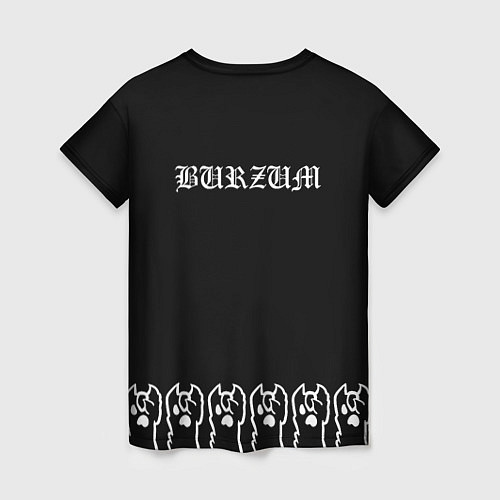 Женская футболка Burzum: cat rock / 3D-принт – фото 2