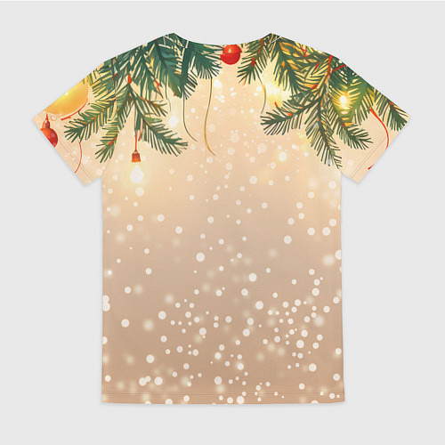 Женская футболка Веселая змея 2025 / 3D-принт – фото 2