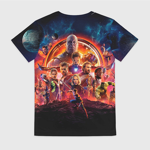 Женская футболка Супергерои Мстители война бесконечности / 3D-принт – фото 2