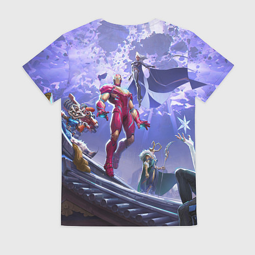 Женская футболка Герои Marvel rivals / 3D-принт – фото 2