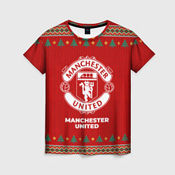 Футболка женская Manchester United new year, цвет: 3D-принт