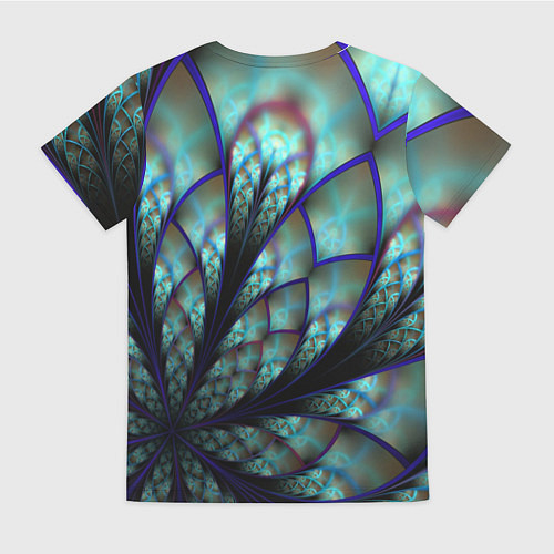Женская футболка Абстракция неон / 3D-принт – фото 2