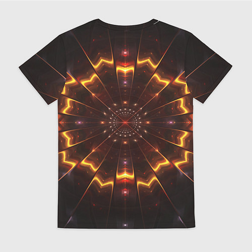 Женская футболка Психоделика узор текстура / 3D-принт – фото 2