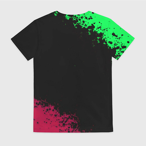 Женская футболка Вартандер брызги красок / 3D-принт – фото 2