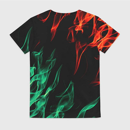 Женская футболка Prima world flame / 3D-принт – фото 2