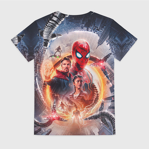 Женская футболка Герои Человек паук нет пути домой / 3D-принт – фото 2