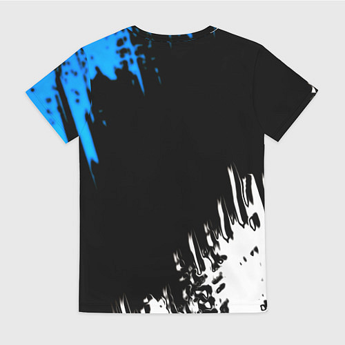 Женская футболка Doom краски лого текстура / 3D-принт – фото 2