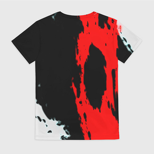 Женская футболка Rainbow six краски абстрактные / 3D-принт – фото 2