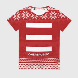 Женская футболка Новогодний OneRepublic