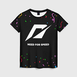 Футболка женская Need for Speed конфети, цвет: 3D-принт
