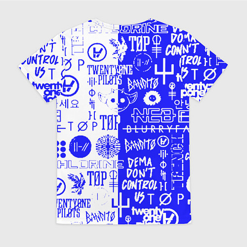 Женская футболка Twenty one pilots лого / 3D-принт – фото 2