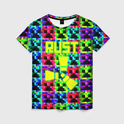 Футболка женская Minecraft x rust, цвет: 3D-принт