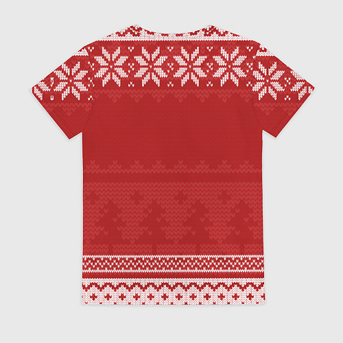 Женская футболка Новогодний Bon Jovi / 3D-принт – фото 2